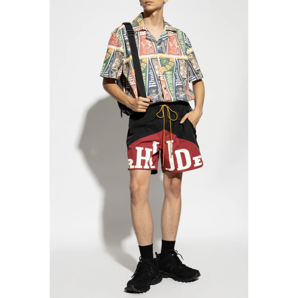 Rhude Gestreept Overhemd Multicolor Heren