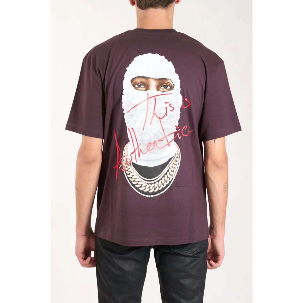 IH NOM UH NIT Authentiek T-shirt met voorlogo Purple Heren