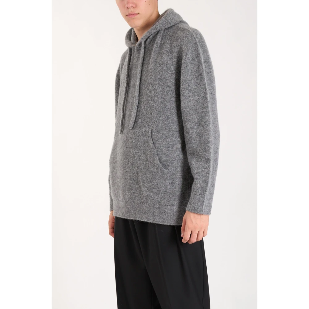 Laneus Hoodie met Kangoeroezak Gray Heren