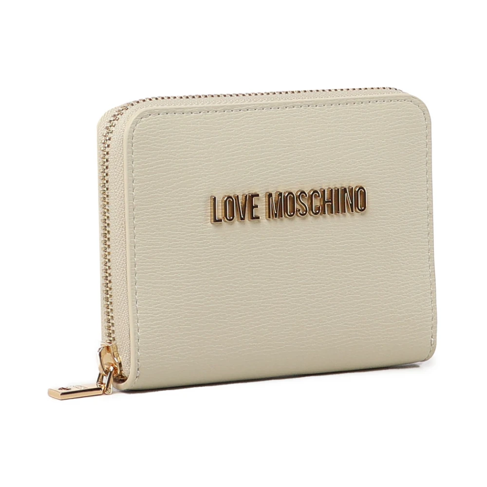 Love Moschino Witte Portemonnee met Ritssluiting White Dames