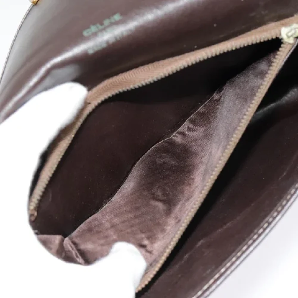 Celine Vintage Pre-owned Canvas clutches Brown Dames