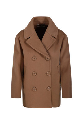 manteau-marron-a-double-boutonnage-avec-revers