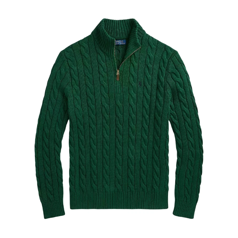 Ralph Lauren Groene katoenen trui met logo Green Heren