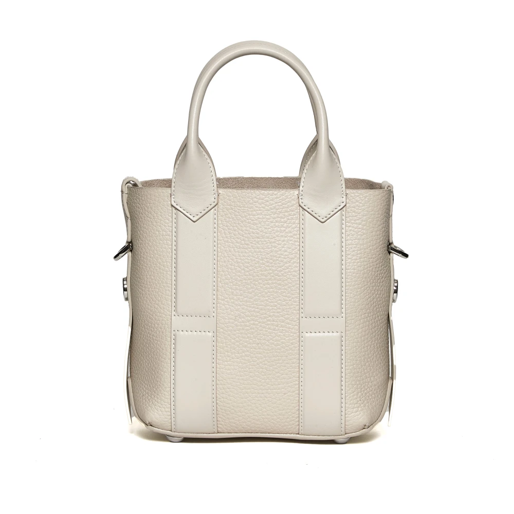 Hogan Elegant Script Shopping Bag Ivory Beige Dames