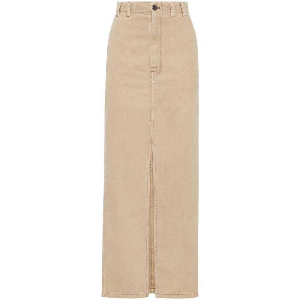 BRUNELLO CUCINELLI Beige Rokken voor Vrouwen Beige Dames
