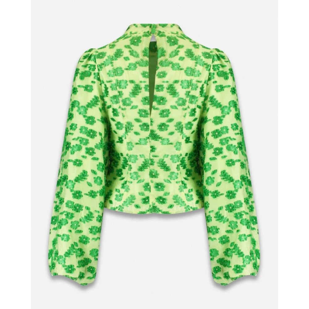 Harper & Yve Lange mouw blouse Floor-stijl Green Dames