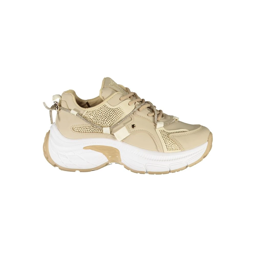 Laura Biagiotti Damen Beige R Sneaker Mit Strass