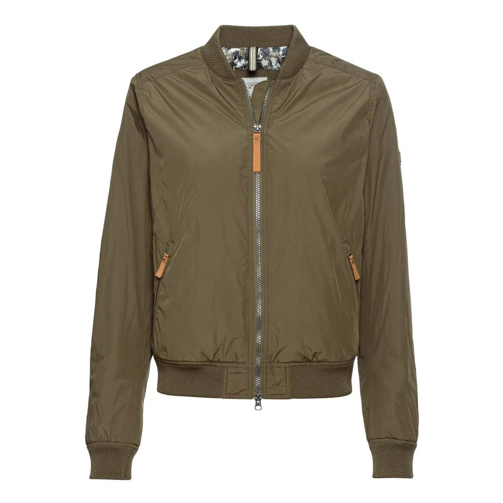 Camel active Blouson van gerecycled polyester Green Dames