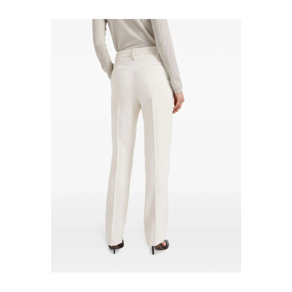 BRUNELLO CUCINELLI Ivoor Broeken Aw24 Damesmode Beige Dames