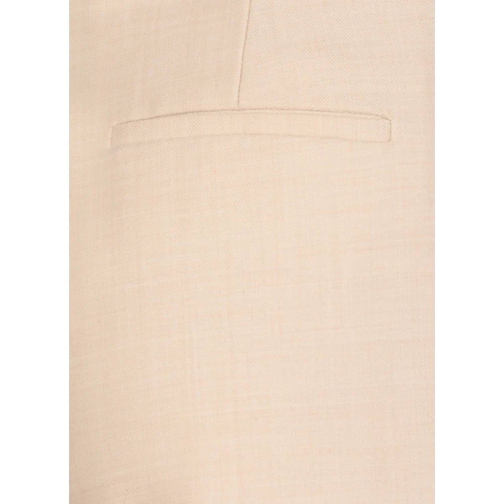 Antonelli Firenze Beige wollen broek met zakken Beige Dames