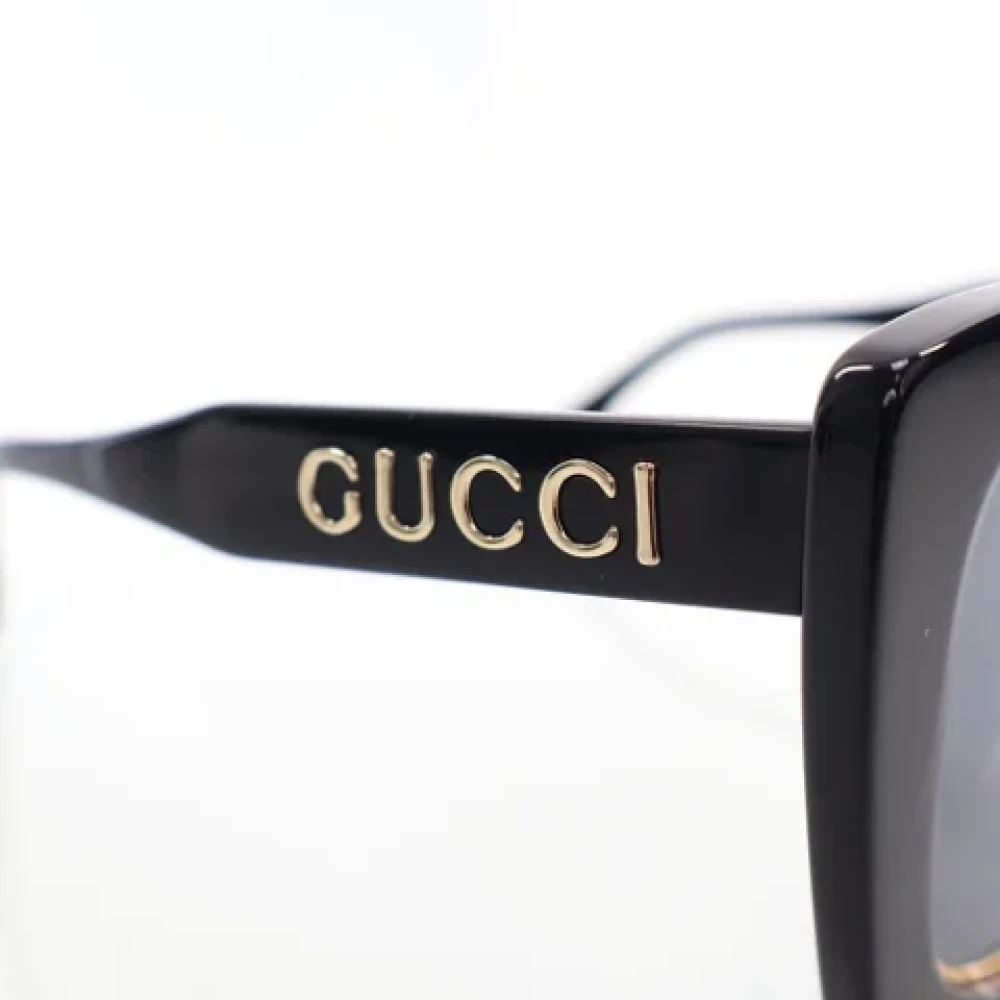 Gucci Vintage Pre-owned Acetate sunglasses Black Dames