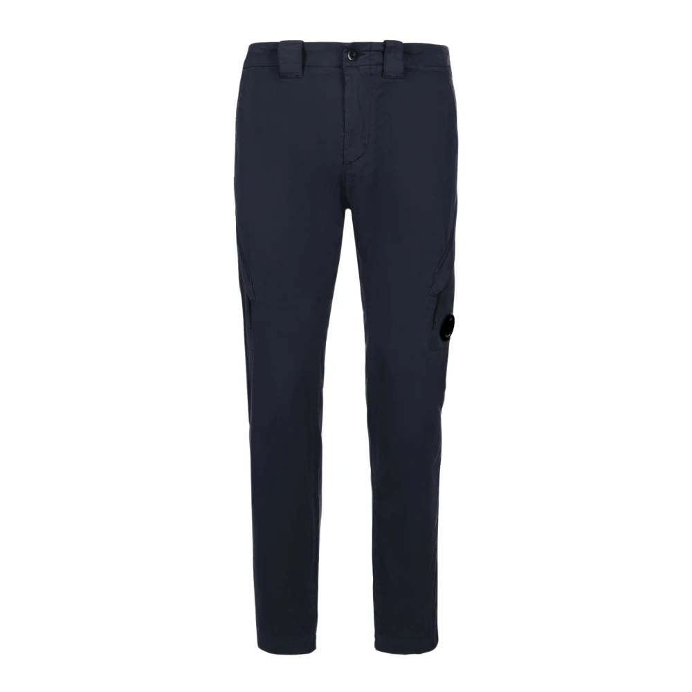C.p. Company Men's Blue Chinos, M, Classic Cargo Trousers With Ergonomic Fit