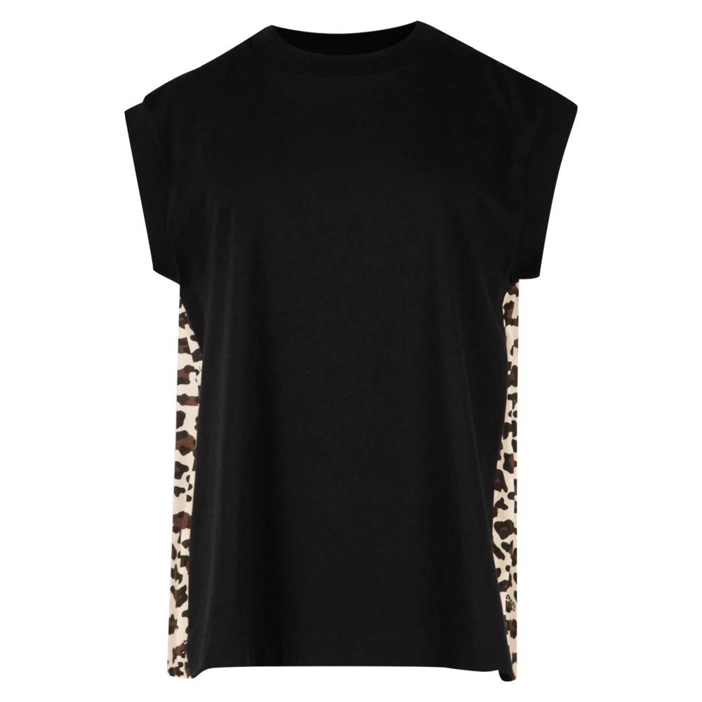 Sacai - Tops > T-Shirts - Black - Sacai - Modalova