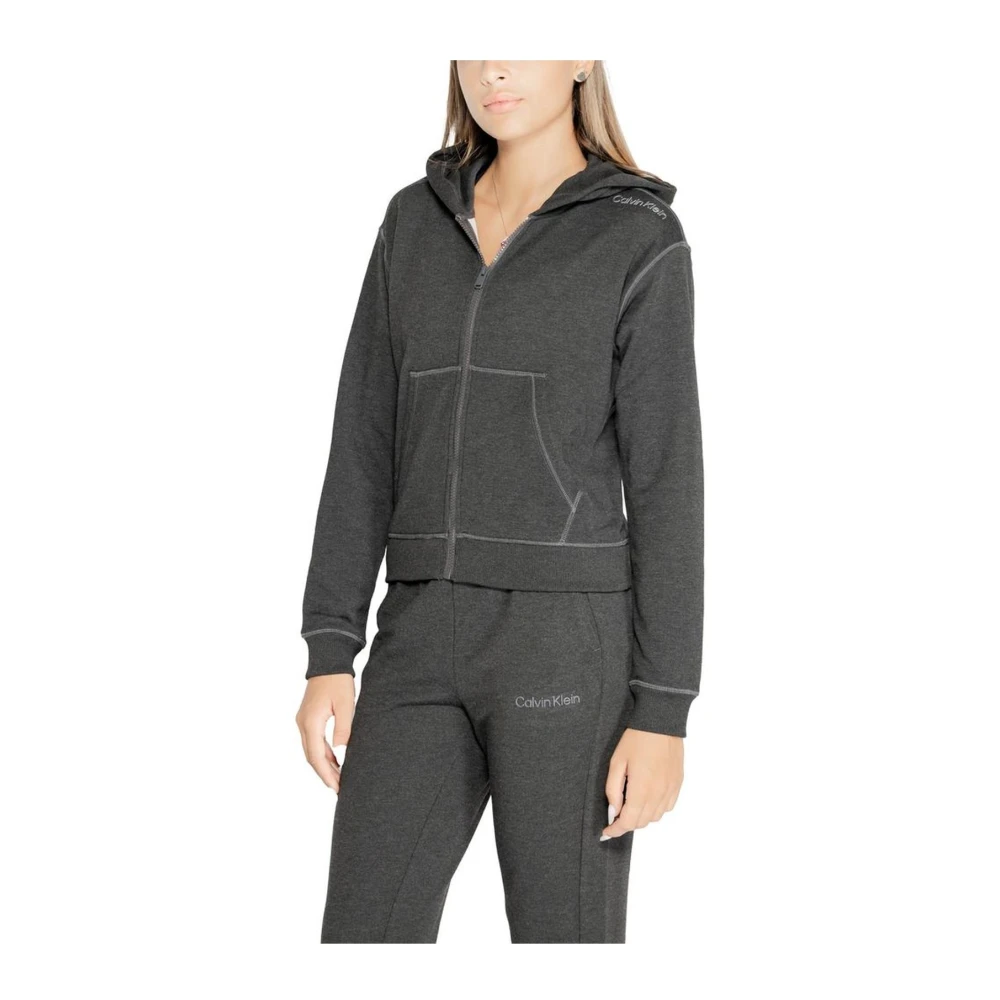 Calvin Klein Herfst Winter Dames Polyester Sweater Collectie Gray Heren