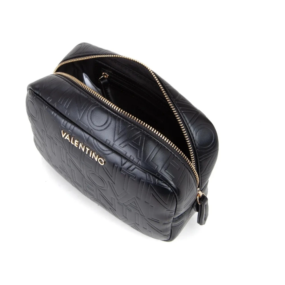 Valentino by Mario Valentino Zwarte ritssluiting beautycase Lio Re Black Dames