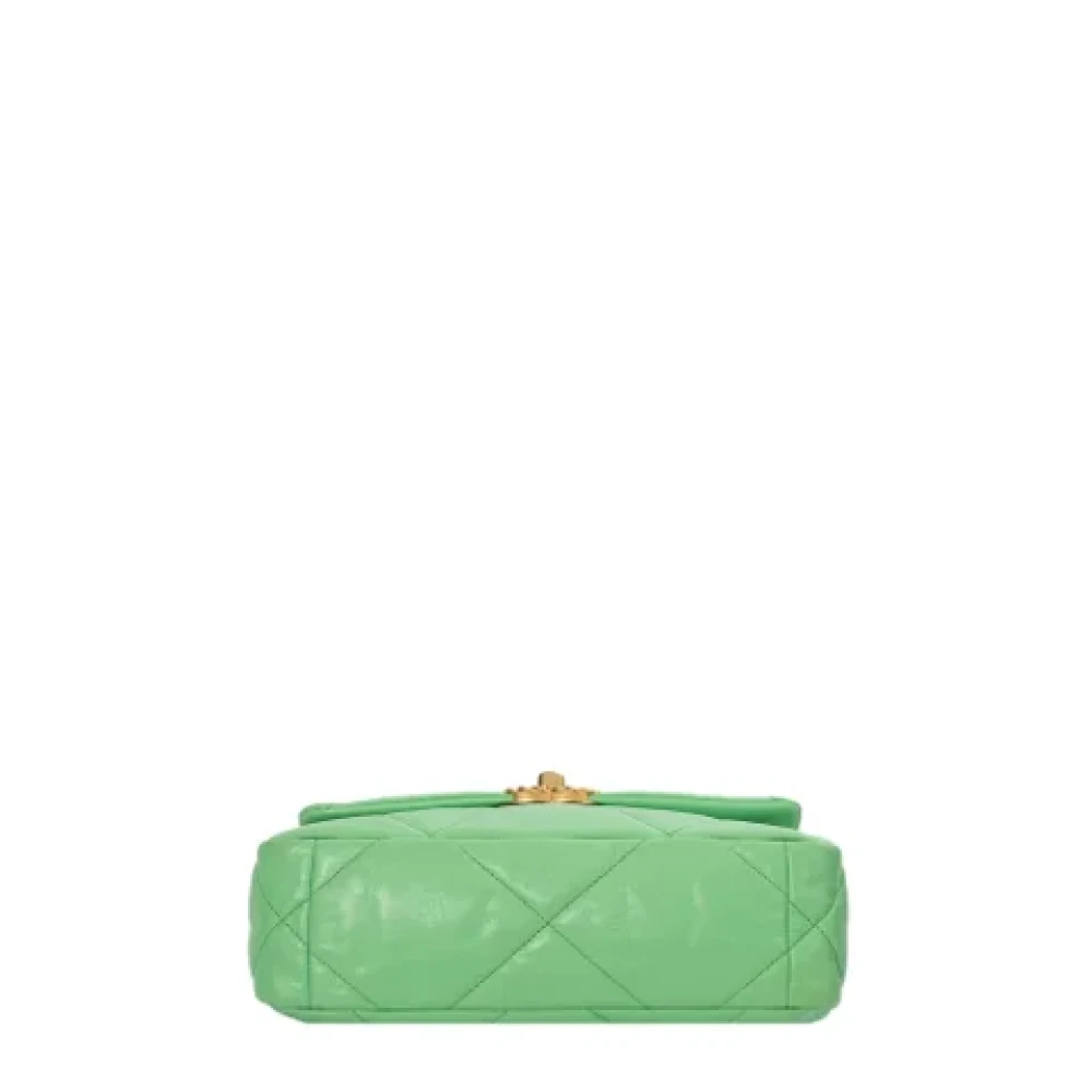 Chanel Vintage Pre-owned Leather chanel-bags Green Dames