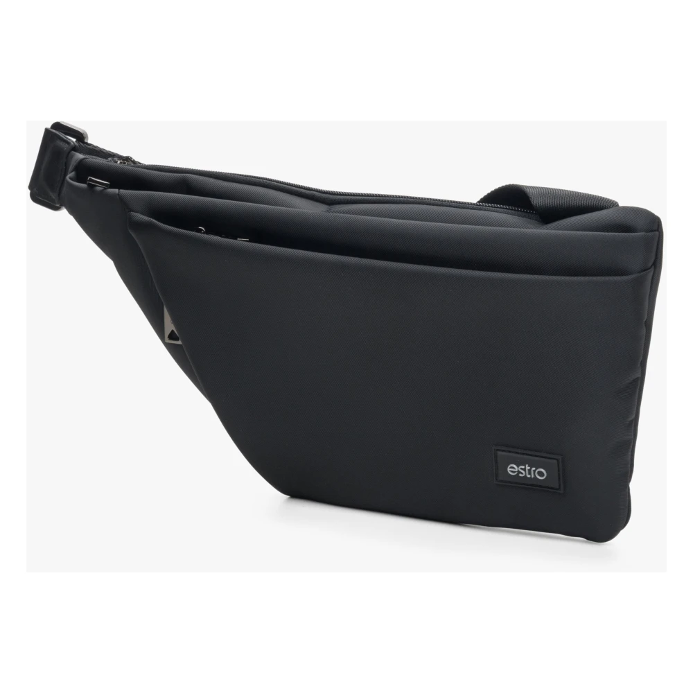 Estro Heren Zwarte Ruime Heuptas met Verstelbare Band Er00114156 Black Heren