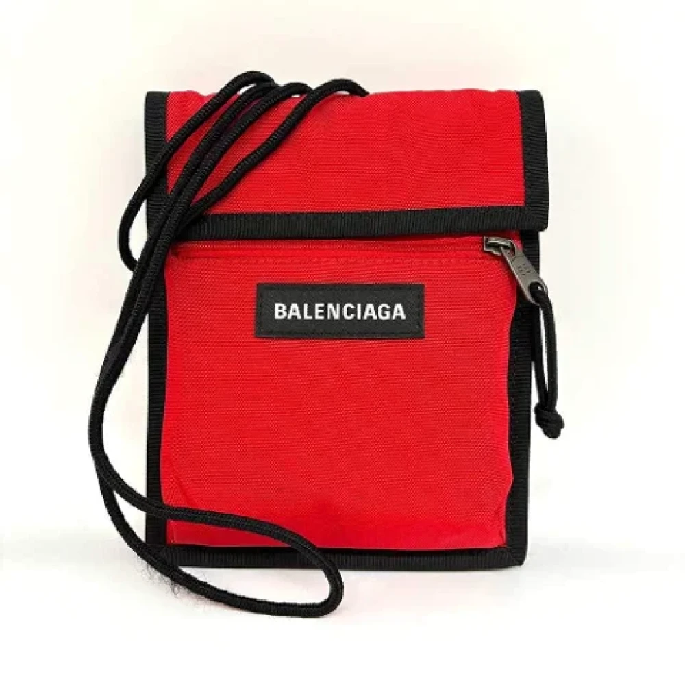 Balenciaga Vintage Pre-owned Canvas balenciaga-bags Red Heren