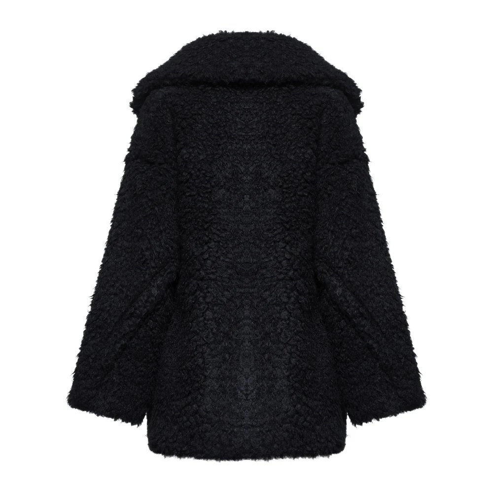 Blanca Vita Korte Teddy Jassen Black Dames