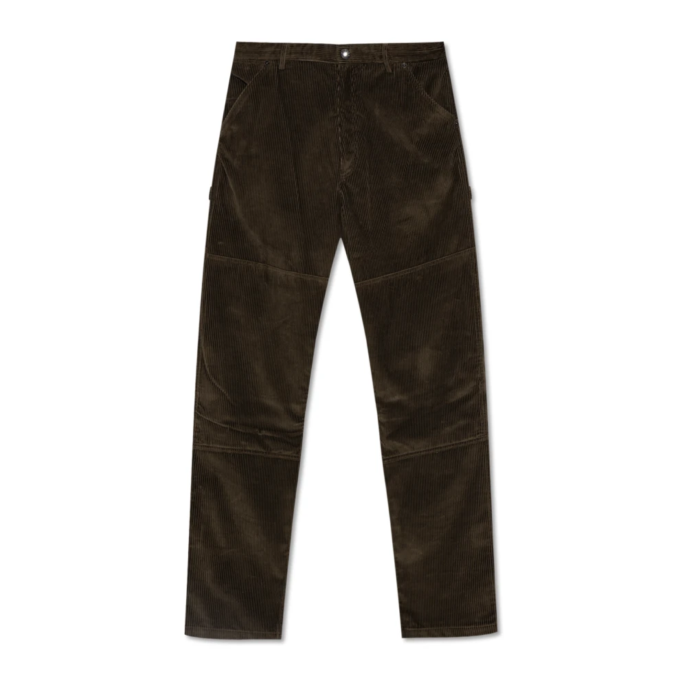 Moncler Uomo Verde - Pantaloni In Velluto A Coste - Trousers - S