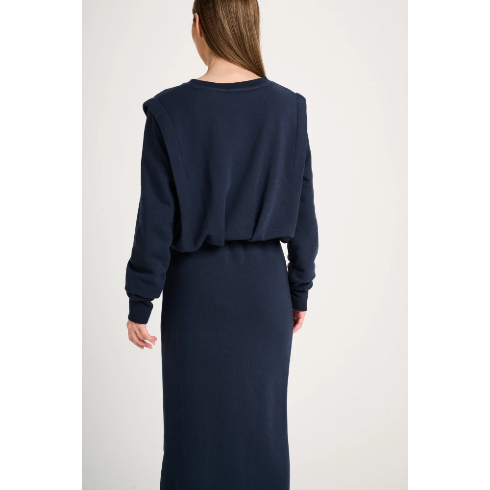 March23 Trui met ronde hals Blue Dames