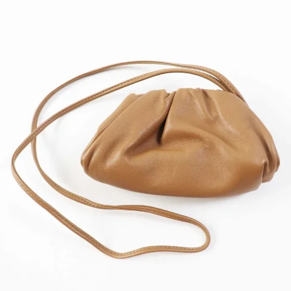 Bottega Veneta Vintage Pre-owned Leather clutches Brown Dames