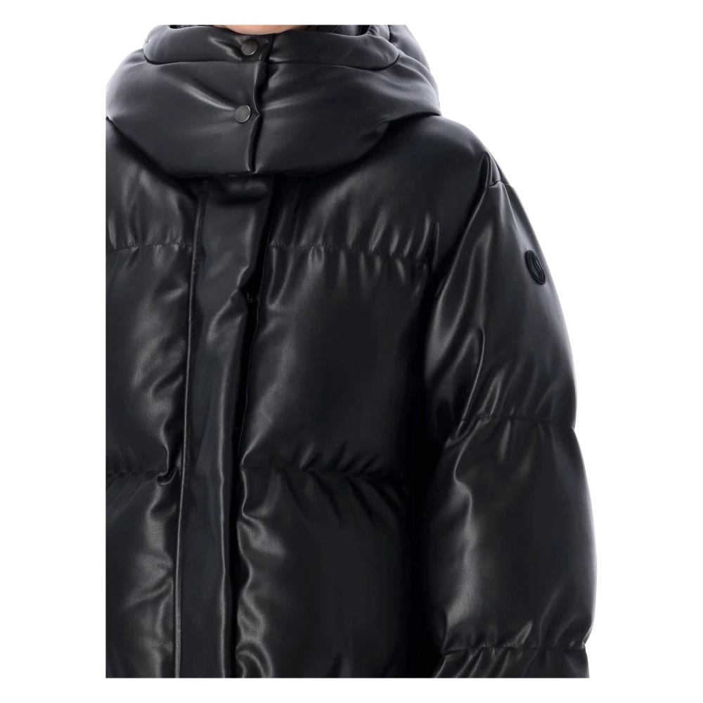 Stella Mccartney Zwarte Eco Nappa Donsjas Black Dames