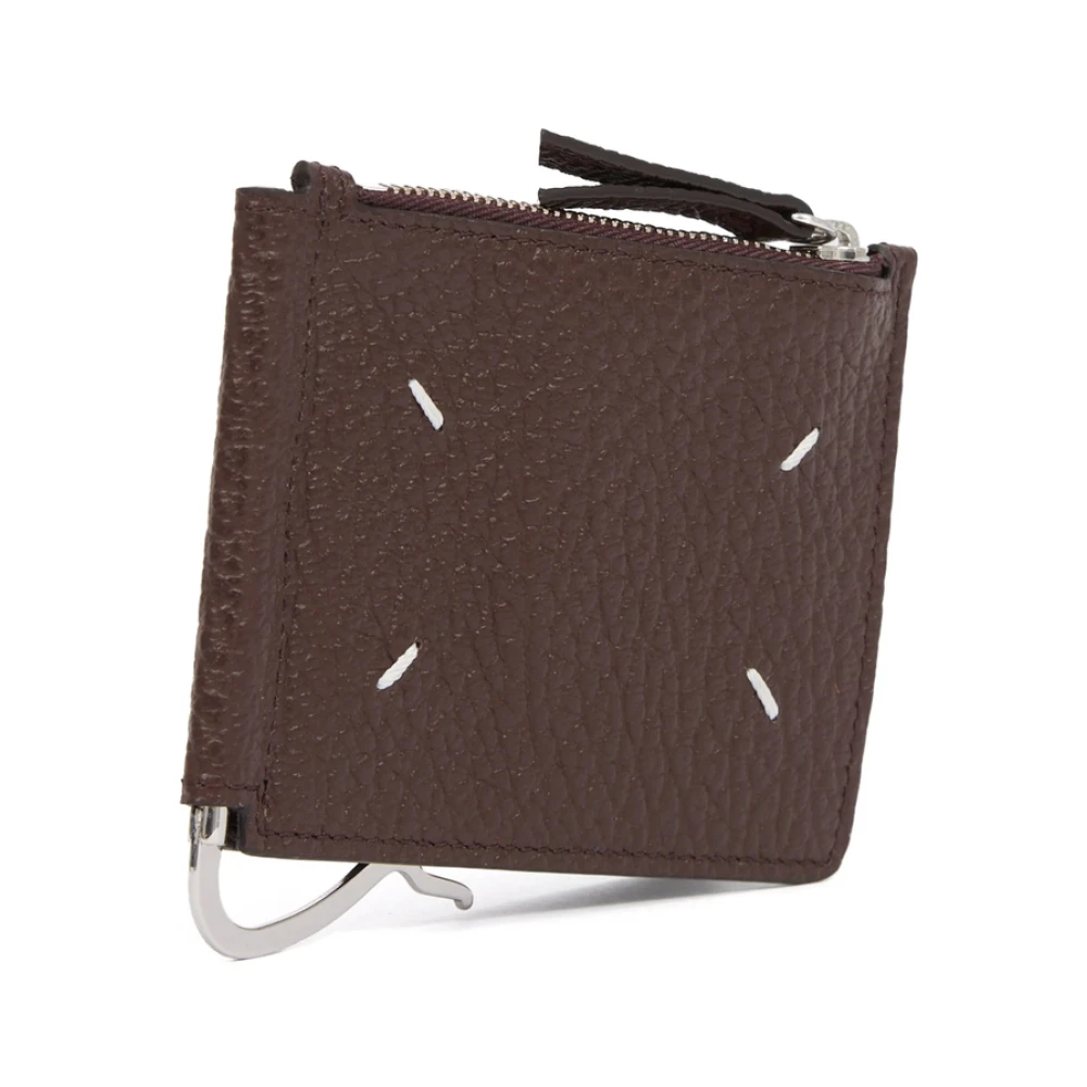 Maison Margiela Bruine Korrelige Portemonnees & Kaarthouders Brown Dames