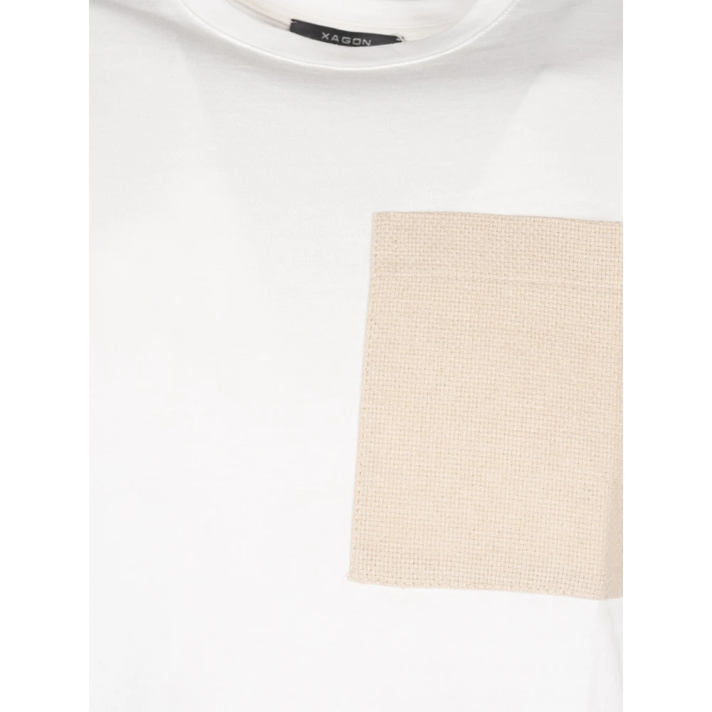Xagon Man Klassieke ronde hals T-shirt White Heren