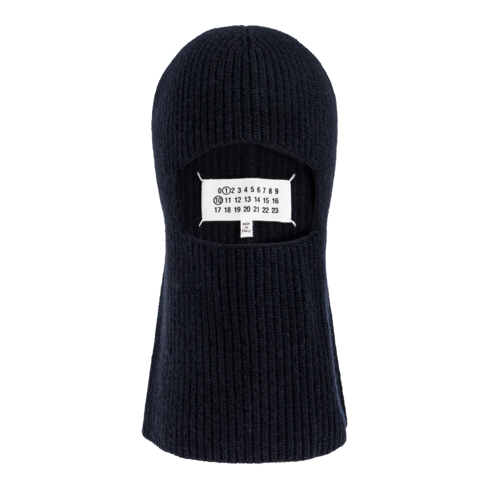 Maison Margiela Women's Blue Wool Balaclava
