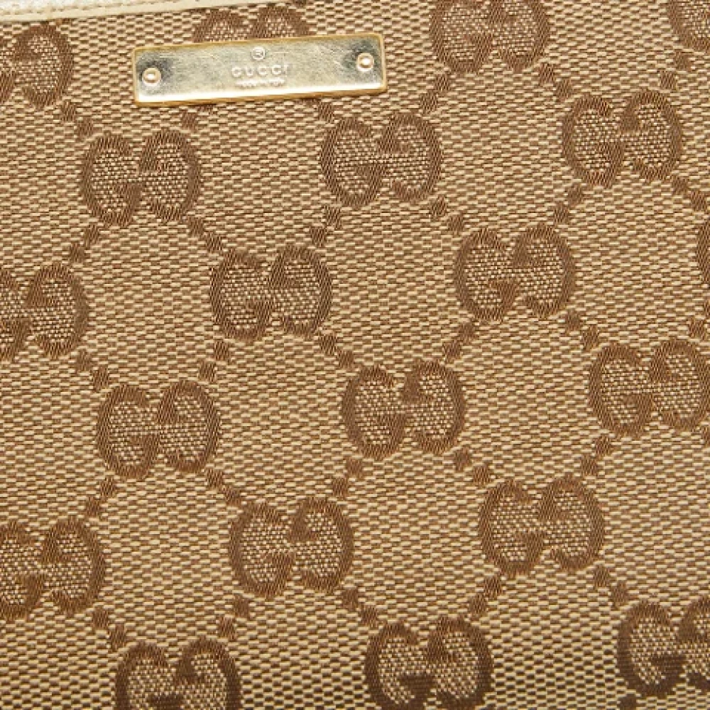 Gucci Vintage Pre-owned Canvas wallets Beige Dames