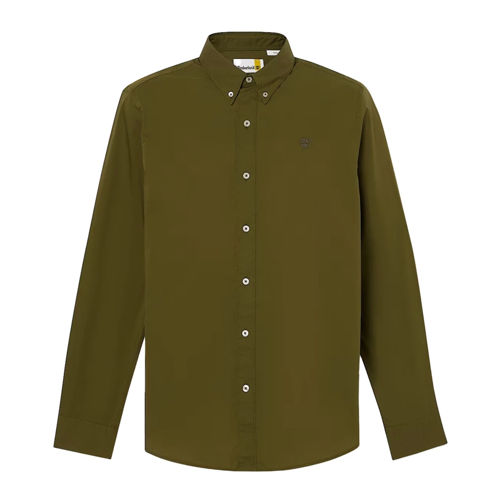 Timberland Groen Poplin Herenoverhemd Green Heren