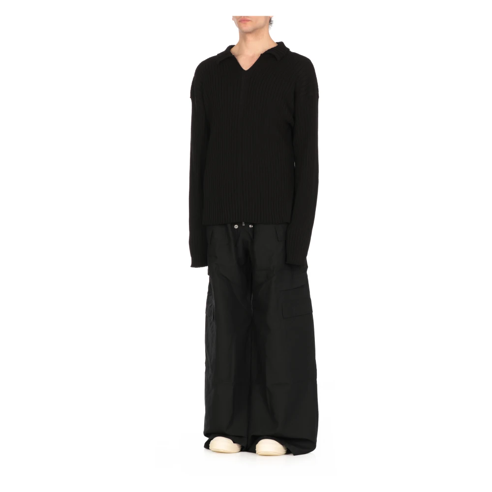 Rick Owens Zwarte Katoenen Trui Black Heren