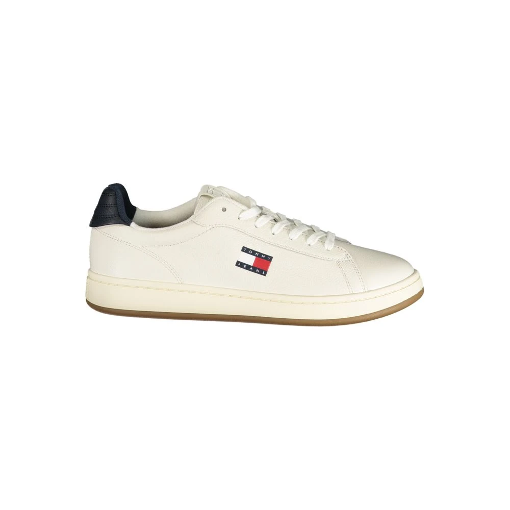 Tommy Hilfiger Bianco Poliuretano Sneaker - Male - Sneakers - White - 10 Uk - Shoes