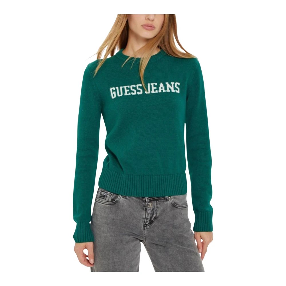 Guess Dames Trui Logo Stijl Green Dames