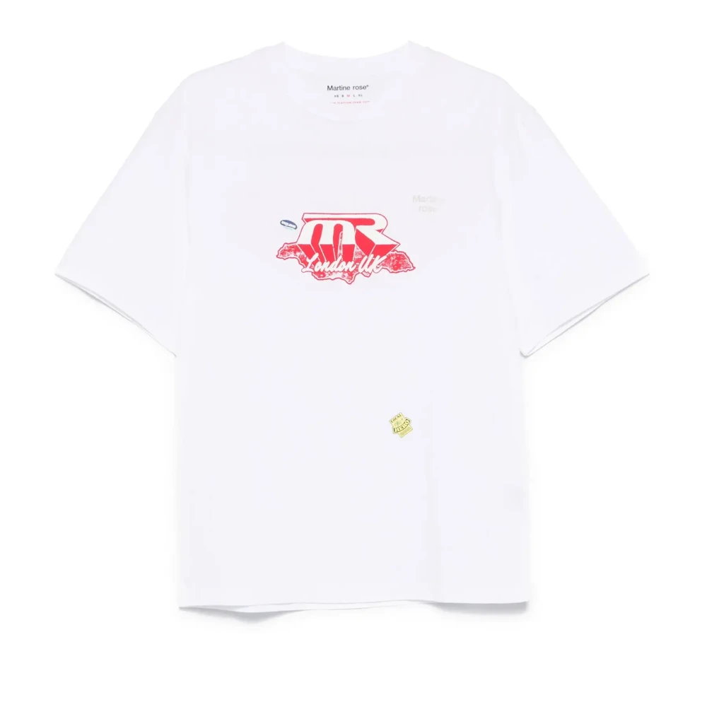 Martine Rose Witte Klassieke T-Shirt White Heren