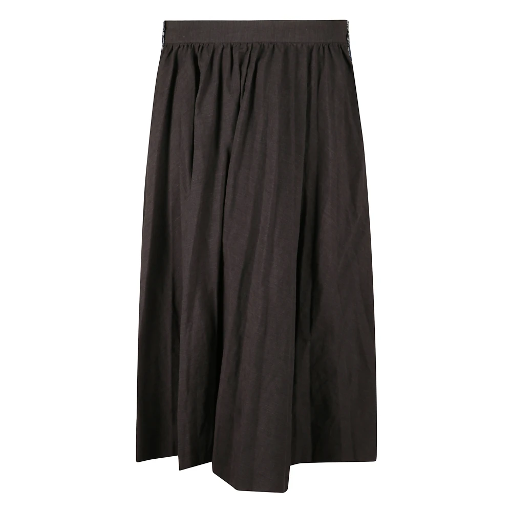 Balenciaga Women's Black Midi Skirts, Xs, Hybrid Midi Skirt