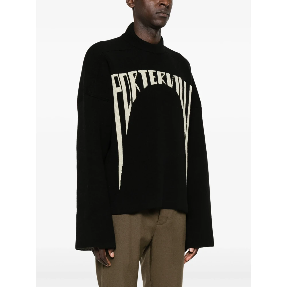 Rick Owens Porterville Jumbo Trui Black Heren