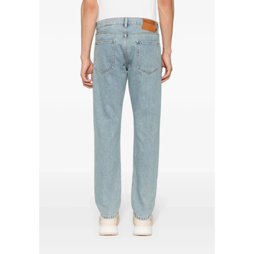 Moschino Klassieke Straight Denim Jeans Blue Heren