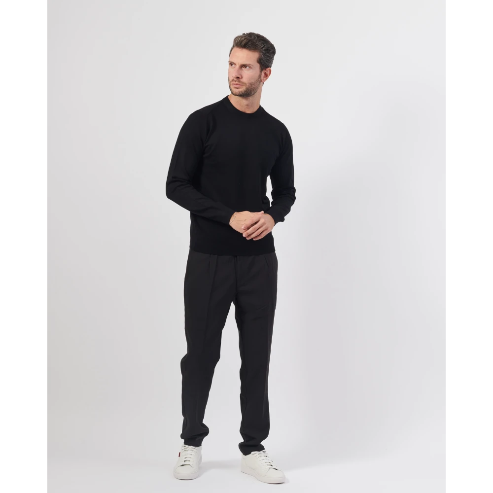 Richmond Zwarte Crewneck Sweater Regular Fit Black Heren