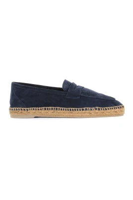 Blå Mocka Espadriller med Mask