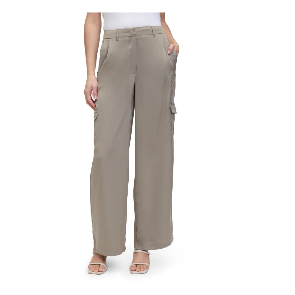 Betty Barclay Casual effen broek Green Dames