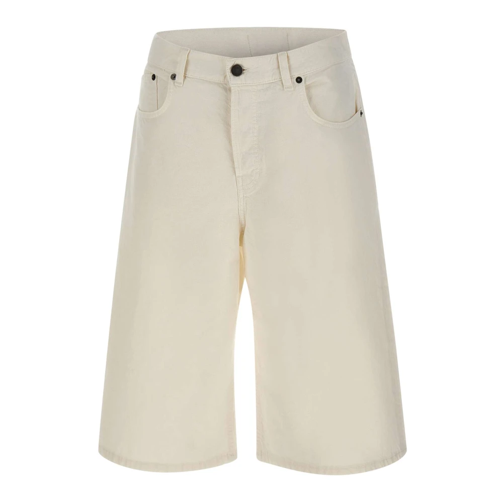 Haikure Women's White Bermudas, W25, New Becky Twill 45 Shorts