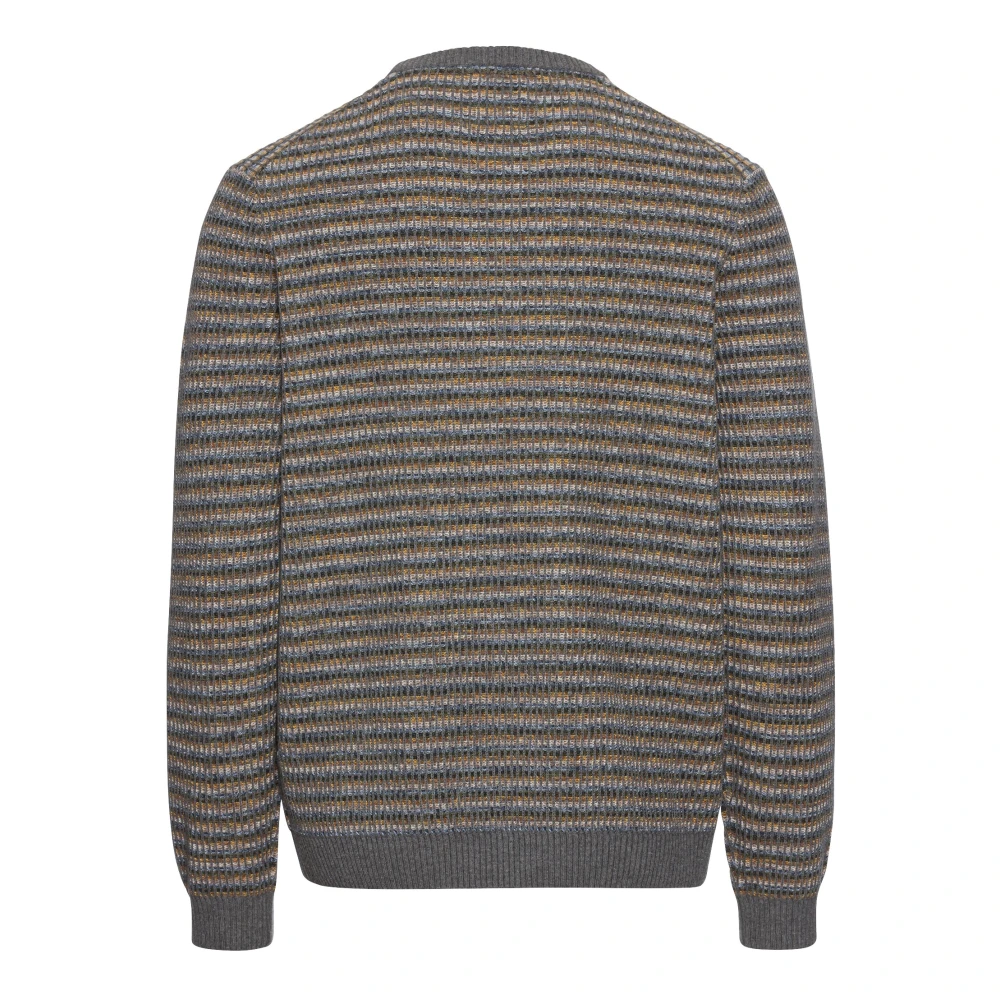 camel active Gestreepte Gebreide Trui Brown Heren