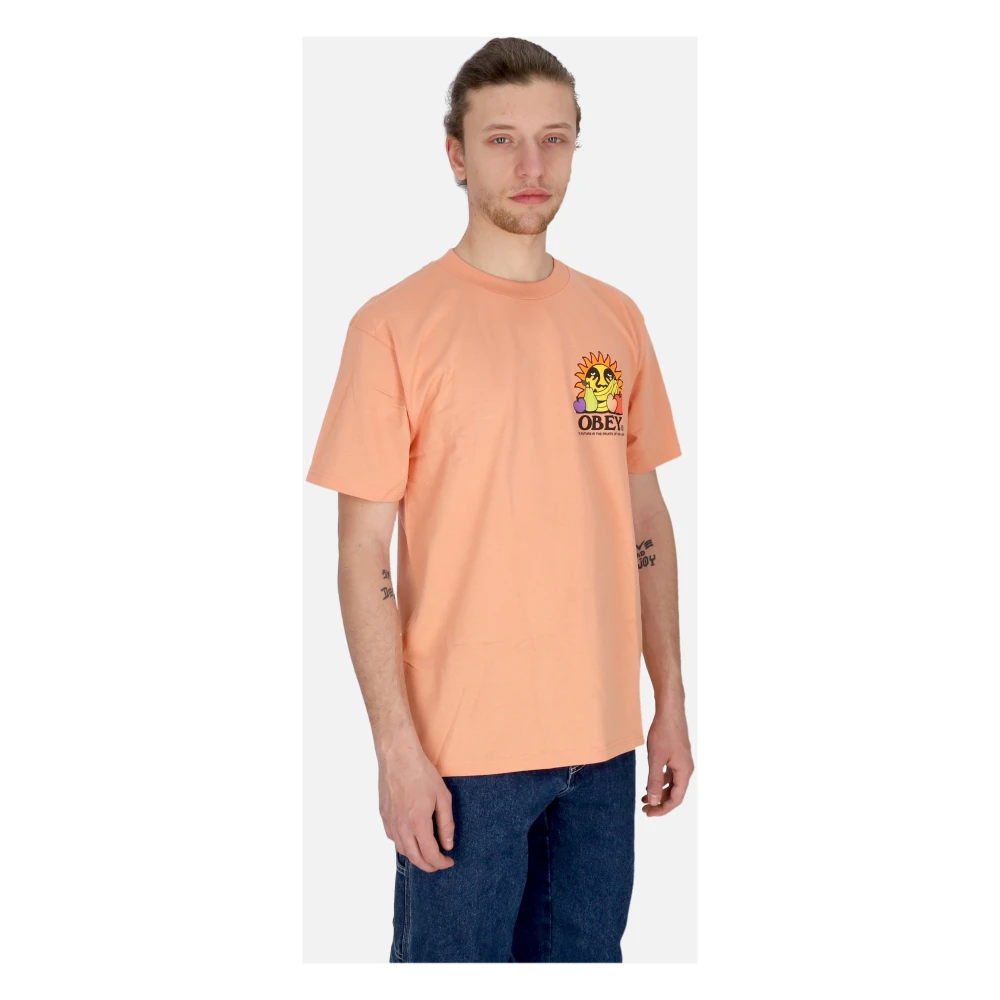 Obey Toekomst Vruchten Arbeid Tee Citrus T-shirt Pink Heren