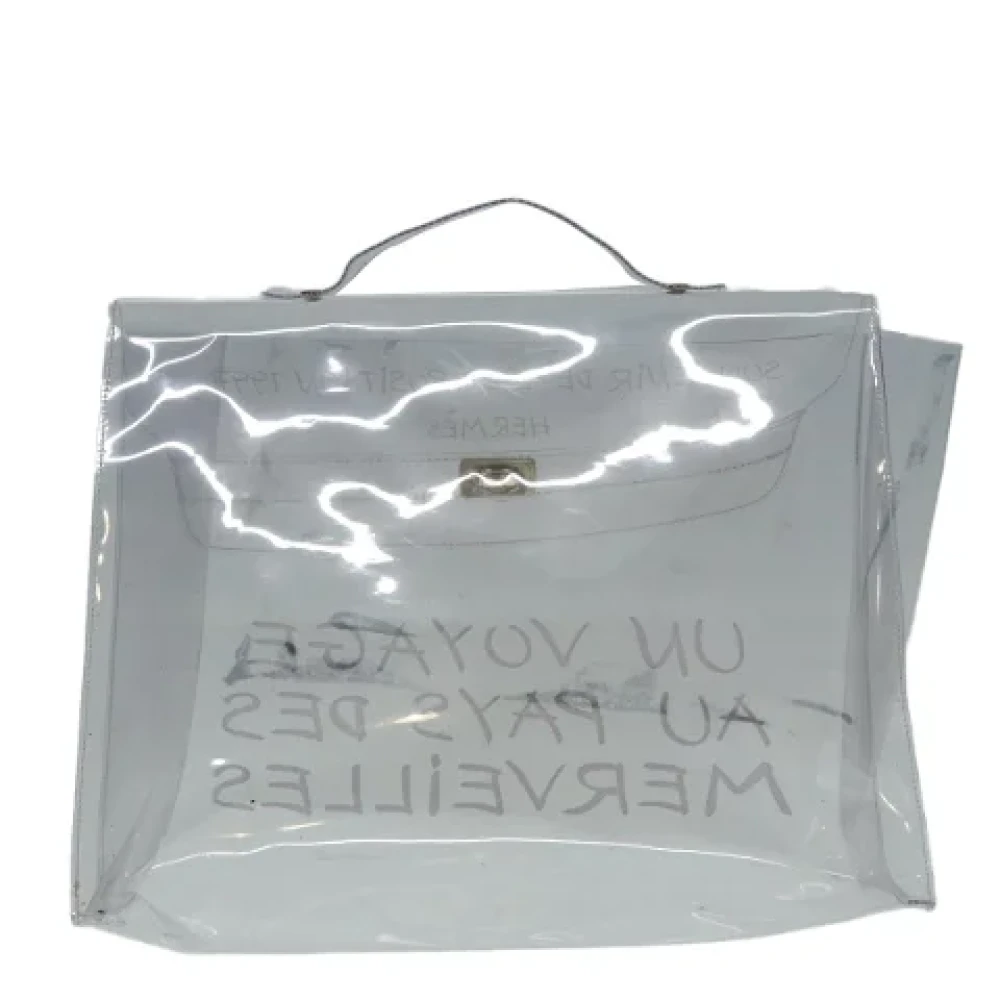 Hermès Vintage Pre-owned Vinyl handbags White Dames