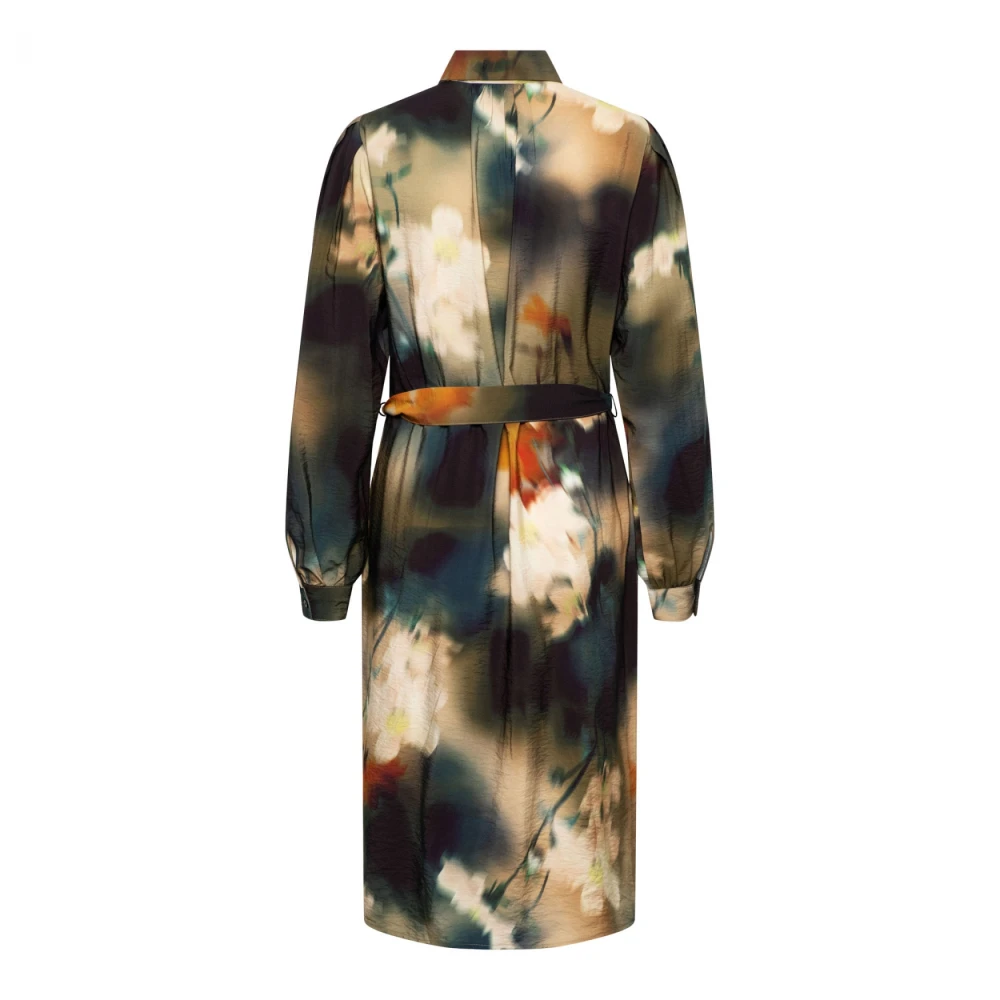 &Co Woman Zomerjurk met knoopsluiting Lichtblauw Multicolor Dames
