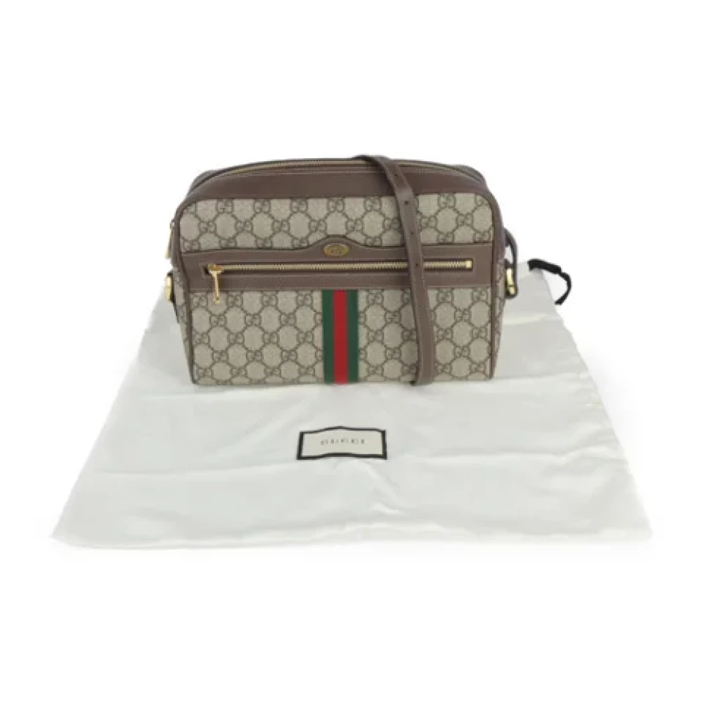 Gucci Vintage Pre-owned Leather shoulder-bags Beige Dames