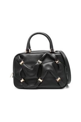 black-zip-top-handle-shoulder-bag