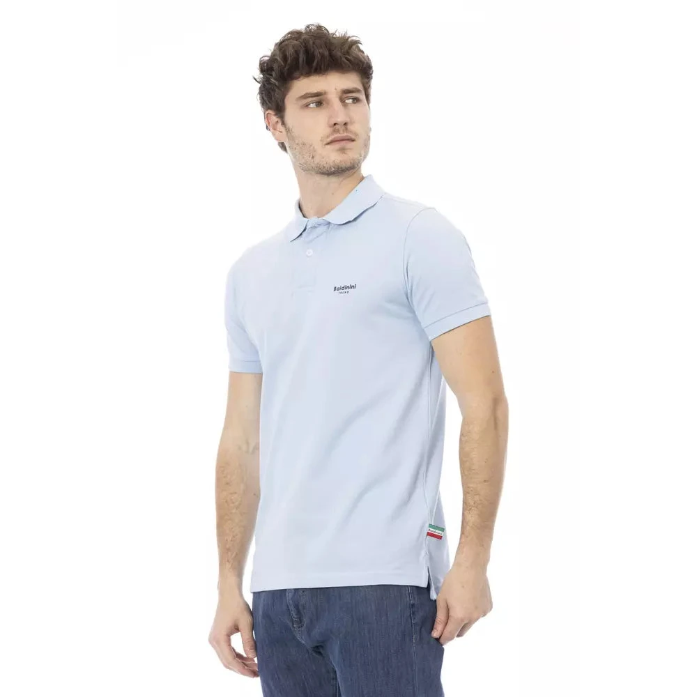 Baldinini Blauw Katoenen Heren Polo Shirt Blue Heren